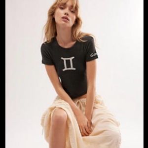 NWT FREE PEOPLE The Laundry Room Horoscope Cut +
Paste Tee Gemini